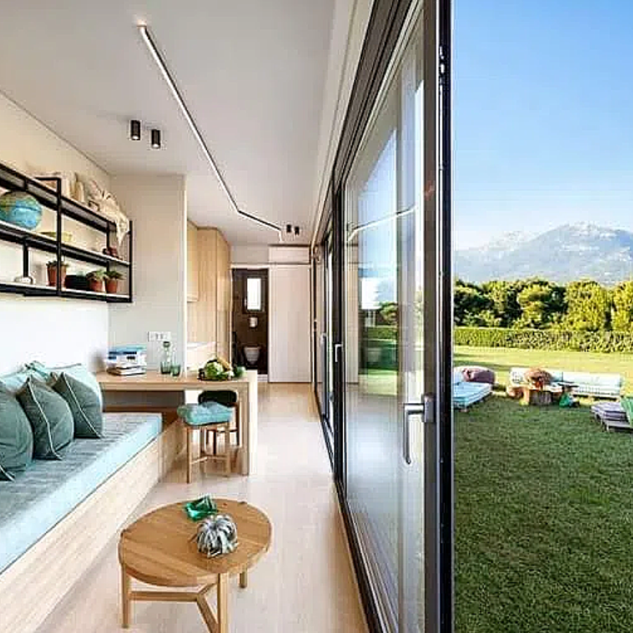 China Luxury Tiny Homes Prefabricated 40ft Houses Container Homes with